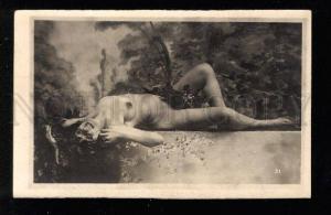 3034135 NUDE Lady as Nymph. Vintage PHOTO