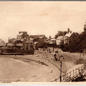 c1950s Lyme Regis, England Jane Austen's Corner Postcard Dorset Houses Author