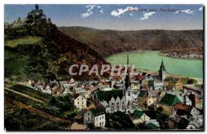 Postcard Old und Marksburg Braubach