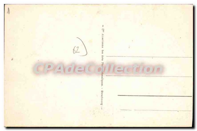 Old Postcard Calais Monument Aux Morts