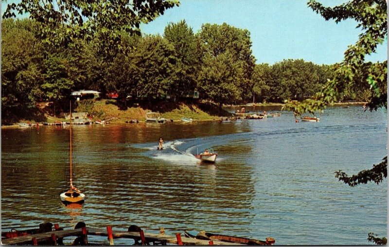 Pine Lake Barry County 20 Mile NE Kalamazoo Postcard UNP VTG Dexter Unused 