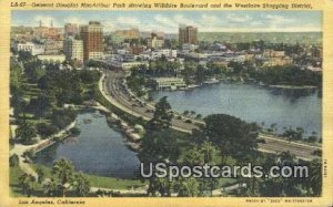 General Douglas MacArthur Park - Los Angeles, California CA Postcard