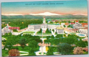 Postcard CO Denver - City and County Building