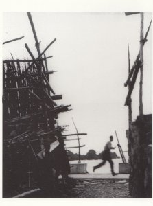 Ile De Sado Sea Of Japan Wreckage Japanese Photo Postcard