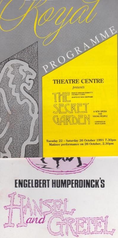 Nona Shepherd The Secret Garden Hansel & Gretel Bury St Edmunds Opera Programme