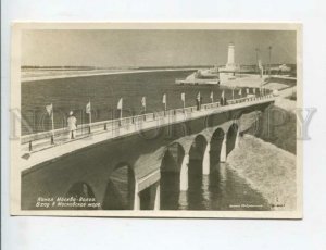 433053 USSR Moscow-Volga canal Entrance to Moscow Sea Lighthouse 1938 photo RPPC