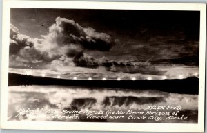 RPPC Midnight Sun Moving Across Horizon from Circle City AK Vtg Postcard G32