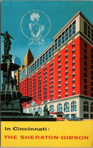 The Sheraton-Gibson Hotel Cincinnati OH Postcard PC465