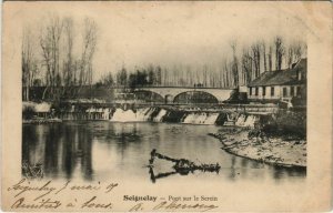 CPA SEIGNELAY - Pont sur le SEREIN (147184)