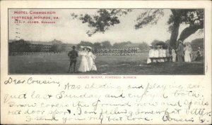 Fortress Monroe Virginia VA Hotel Chamberlin Guard Mount c1905 Vintage Postcard