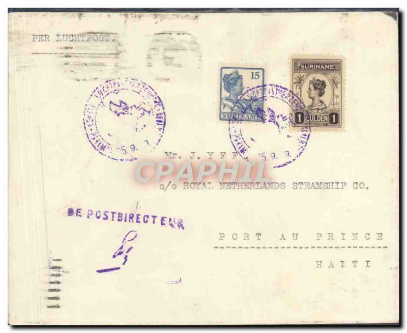 Letter Suriname to Port Au Prince September 26, 1923