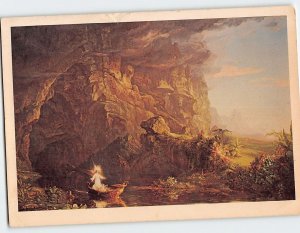 Postcard Voyage of Life: Childhood Painting by Thomas Cole