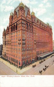 Waldorf-Astoria Hotel, Manhattan, New York City, early postcard, unused