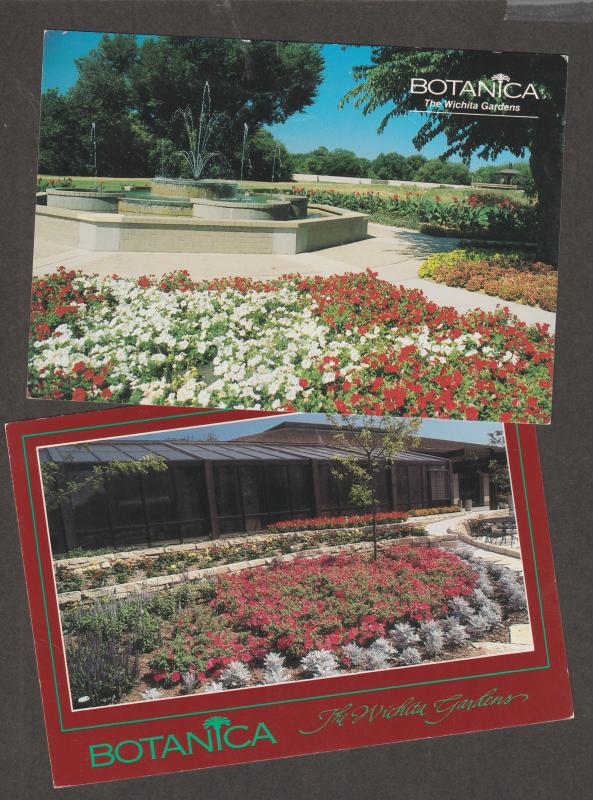 BOTANICA Postcards The Wichita Gardens Kansas Scenic Floral