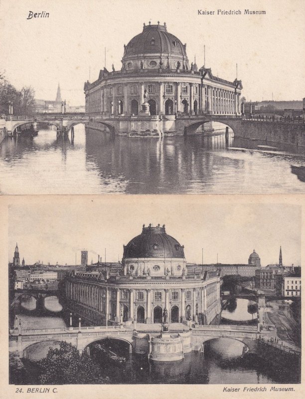 Berlin Kaiser Friedrich Museum 2x Antique German Postcard s