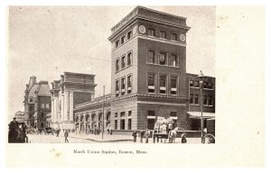 Postcard MA Boston - North Union Station