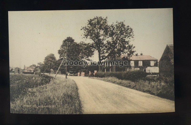 TQ3236 - Lincs - Farm Houses along High Road, in Wrangle Village - postcard