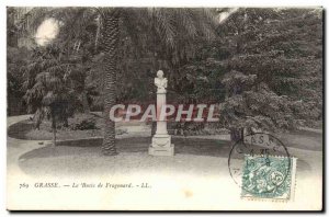 Grasse Old Postcard The bust of Fragonard