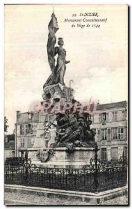 Postcard Saint Dizier Old Siege of Commemorative Monument 1544 Militaria