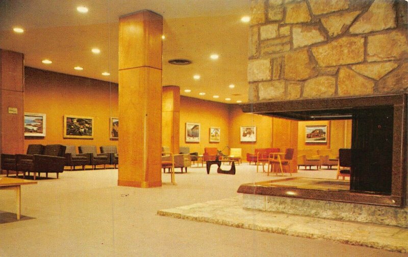 COLUMBUS~OHIO STATE UNIVERSITY-UNION~TERRACE LOUNGE-MID CENTURY MODERN POSTCARD
