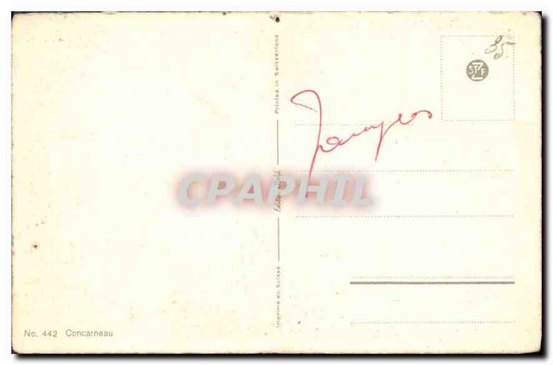 Old Postcard Concarneau