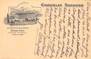 Switzerland Chocolat Suchard Advert Factory Loerrach 1906 postal stationery B991