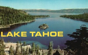 Postcard Emerald Bay On Lake Tahoe California-Nevada High Sierras Sapphire-Blue