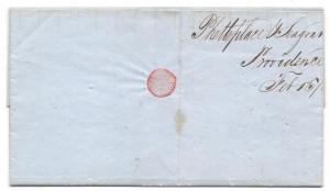 1850 Folded Letter from Seagram concerning Casks & Kegs