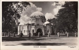 Postcard RPPC Museum Zanzibar Africa