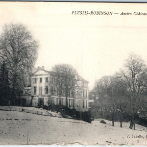 c1910s Plessis-Robinson, France Ancient Chateau Hachette Mansion Estate A352