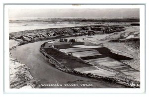 RPPC  HAGERMAN VALLEY, Idaho ID ~ Gooding County? Snake River c1940s Postcard