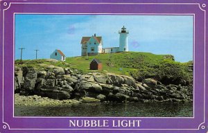 Nubble Light( Cape Neddick) First established in 1879 York Beach, Maine USA V...