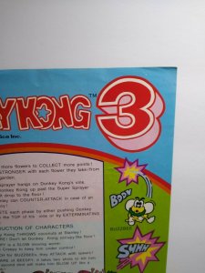 Nintendo Donkey Kong 3 Arcade FLYER Original 1983 Video Game Art Print Retro 
