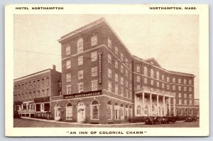 Postcard Hotel Northampton, An Inn of Colonial charm, Northampton Mass 