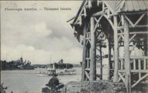 Thousand Islands NY c1905 Postcard - Steamer