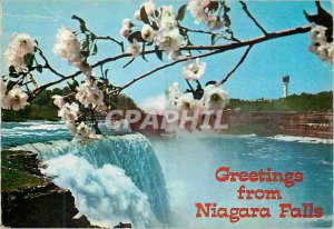 Modern Postcard Greetings from Niagara Falls