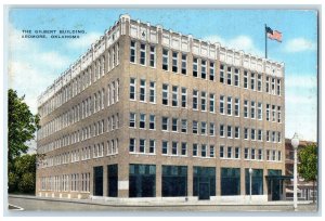 c1940's The Gilbert Building Exterior Ardmore Oklahoma OK Unposted Flag Postcard