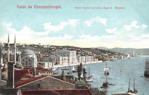 Constaninople Turkey Palais Imperial  Bosphore Scenic View Postcard JF685422