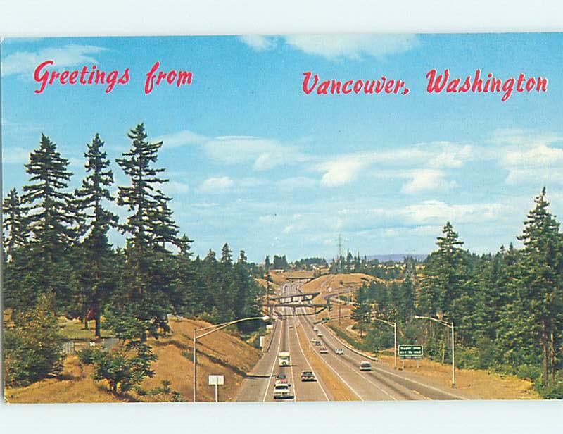 Unused Pre-1980 MODERN FREEWAY Vancouver Washington WA hn3410-22