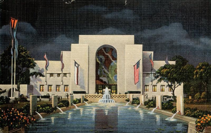 TX - Dallas, 1936. Texas Centennial Exposition. Administration Building  (car...