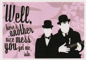 Laurel & Hardy Here's Another Fine Mess You Got Me Into Postcard