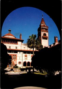 St. Augustine Florida Doug Brown Ponce De Leon Hotel College School Postcard VTG 