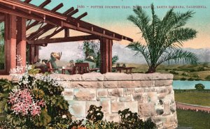 Vintage Postcard 1910's Potter Country Club Hope Ranch Santa Barbara California