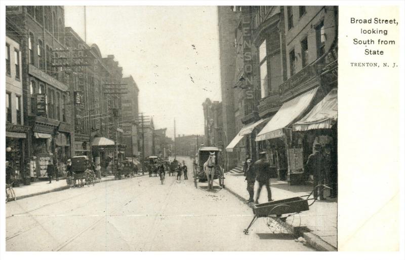 New Jersey Trenton  Broad Street looking South from State