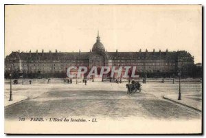 Postcard Old Paris Hotel des Invalides