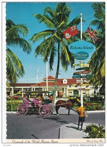 Crossroads of the World, Rawson Square, Horse Carriage, BAHAMAS, PU-1978