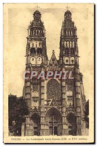 Old Postcard Tours Cathedrale Saint Gatien (twelfth and sixteenth century)