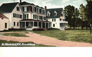 Vintage Postcard Russell House Historical Landmark Woodstock New Hampshire NH