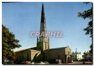 Postcard Modern Ars en Re The church Saint Etienne