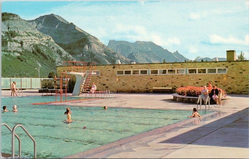 Swimming Pool Waterton Lakes Alberta AB Alta Unused Vintage Postcard H6